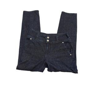 Pilcro and the Letterpress Anthropologie Denim Crop Skinny High Waisted Jeans 26